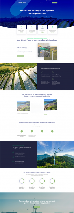 renewable energy business website developers